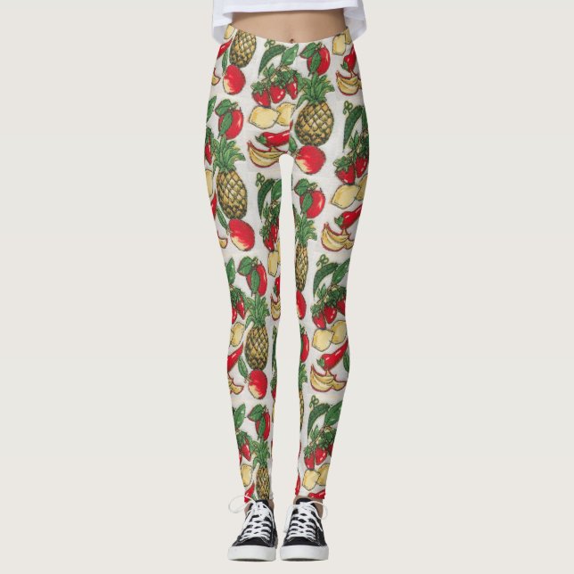 Leggings Application de fruits et légumes (Devant)