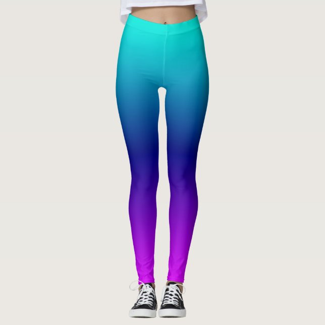Leggings Aqua Ombre (Devant)
