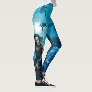 Leggings Aquaman   Prince Orin avec animaux aquatiques