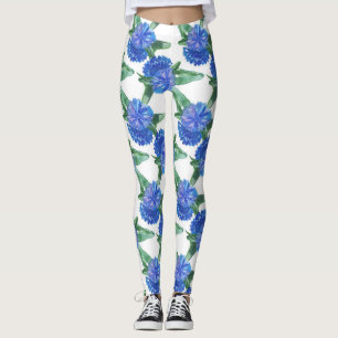 Leggings aquarelle bleuets