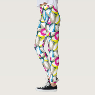 Leggings Aquarelle colorée Floral Abstrait