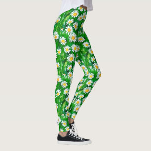 Leggings Aquarelle dans un champ vert