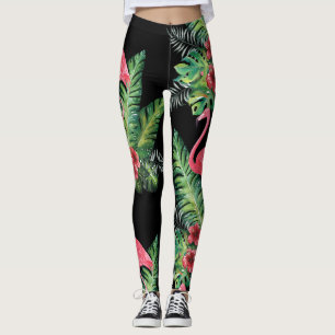 Leggings Aquarelle de Flamant rose