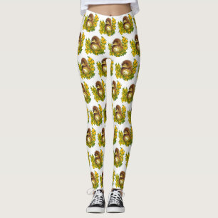 Leggings Aquarelle de hérisson magnifique design