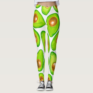 Leggings Aquarelle en tranches d'Avocado