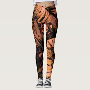 Leggings Aquarelle feuille tropicale, maillot de bain sans 