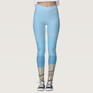 Leggings Aquarelle peinture de la muraille de Dubrovnik