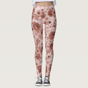 Leggings Aquarelle rose Floral