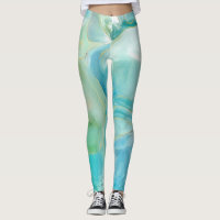 Aquarelle Turquoise Géométrique