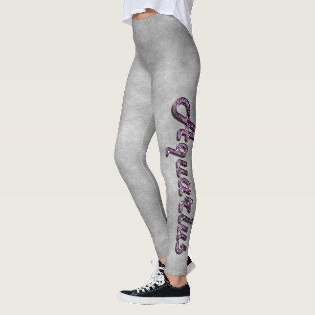 Leggings Aquarius in Amethyst Gemstone (Gauche)