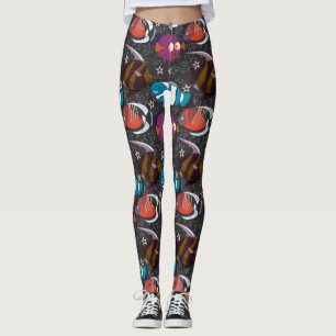 Leggings Aquatic animals pattern ocean underwater life 43