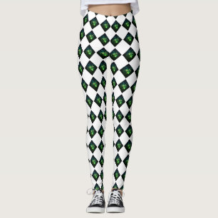 Leggings Araignée À damiers radioactive