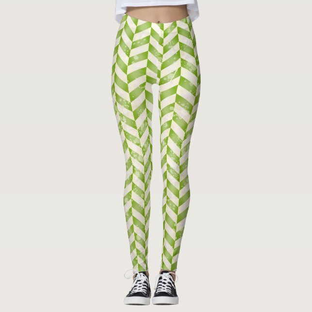 Leggings Arbre Abstrait dans la verdure (Devant)