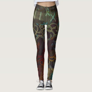 Leggings Arbre de la vie - Yggdrasil - et runes
