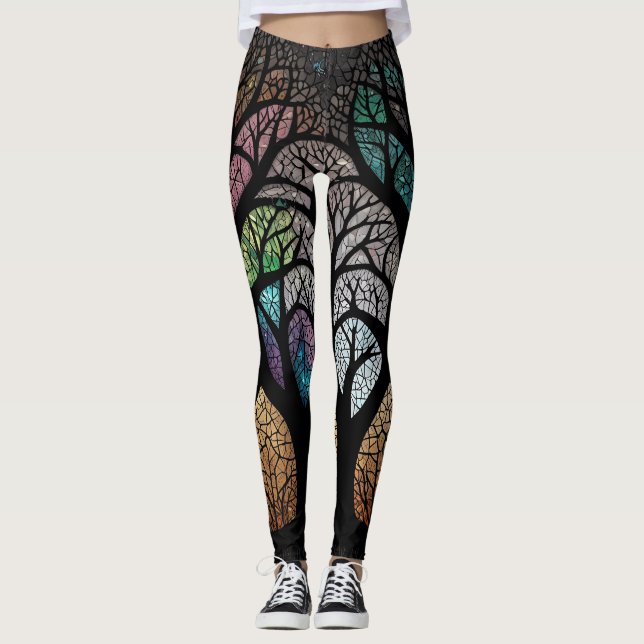 Leggings Arbre de vie fille puissance et amour (Devant)