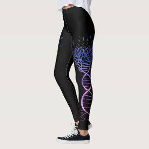 Leggings Arbre génétique du brin d'ADN de l'arbre de vie