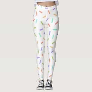 Leggings Arc en ciel arrose confetti amusant motif coloré