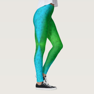 Leggings Arc-en-ciel bleu vert dans Elephantenskin leathero