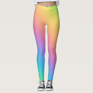 Leggings arc-en-ciel brillants