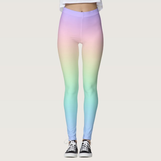 Leggings Arc-en-ciel pastel (Devant)