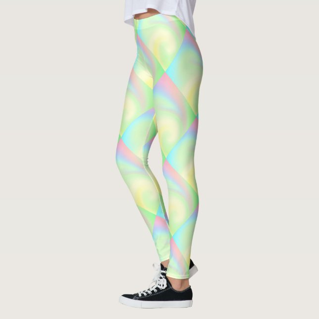 Leggings Arc-en-ciel pastel de couleur (Gauche)