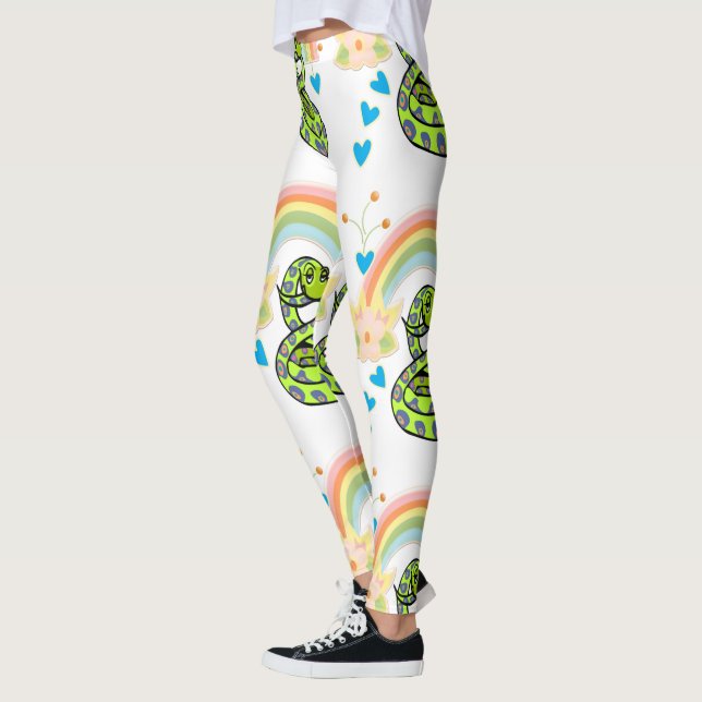 Leggings arc-en-ciel serpent (Gauche)