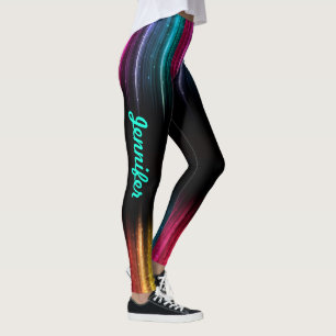 Leggings Arc-en-ciel Votre nom Pantalon d'exercice
