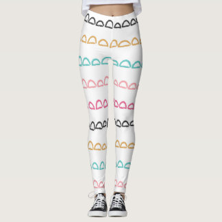 Leggings Arche arc-en-ciel rétro
