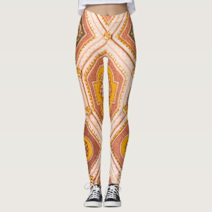 Leggings Architecture hongroise rose jaune