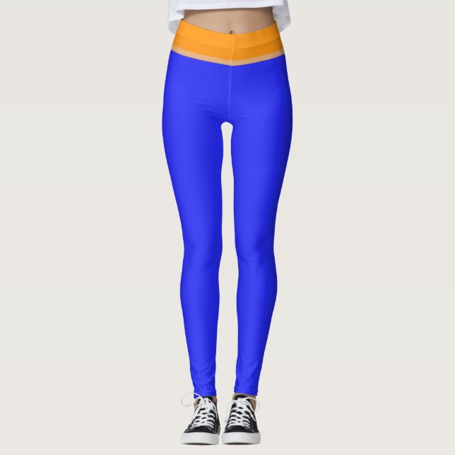 Leggings Argile Orange Bleu Clair (Devant)
