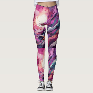 Leggings Aria Abstraite : Légumineuses couchées de soleil