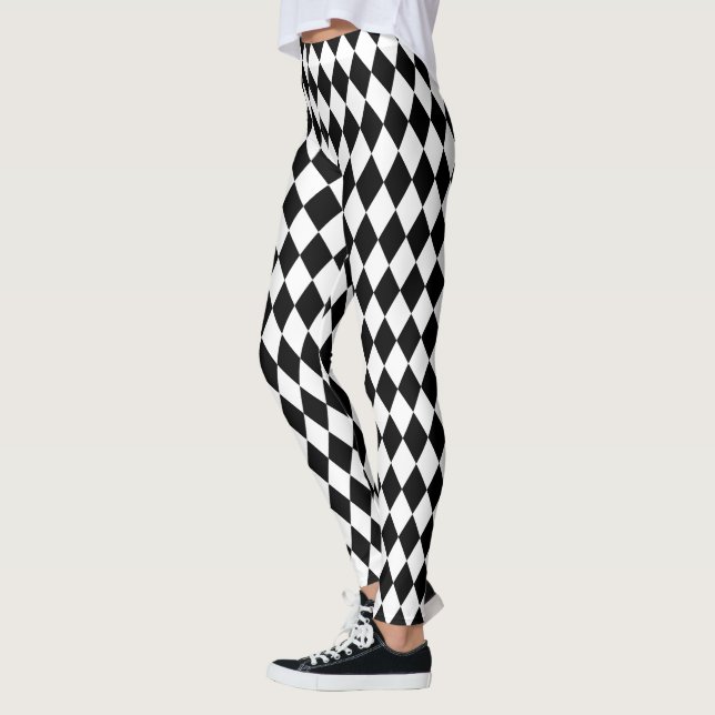 Leggings Arlequin noir (Gauche)