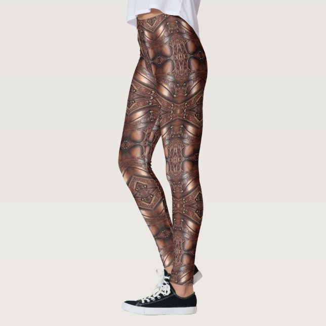 Leggings Armoiries Abstraites Conception d'une jambe (Gauche)