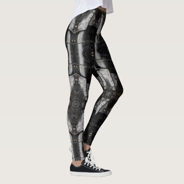Leggings Armoiries en cuir viking Conception abstraite, noi (Droite)