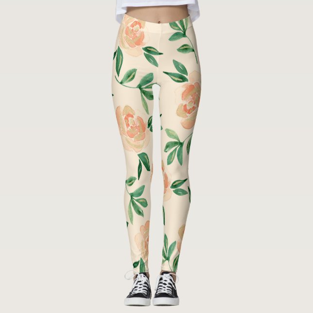 Leggings Arrangements flower (Devant)