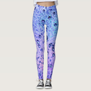 Leggings Arrière - plan congelé de glace avec des couleur