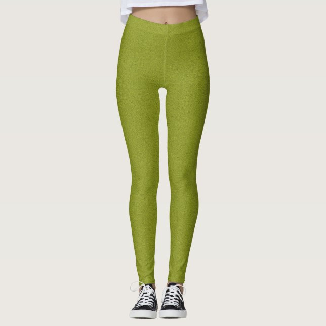 Leggings Arrière - plan de grain de vert de chaux de (Devant)