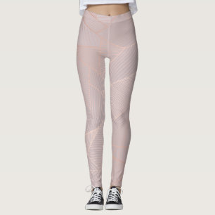 Leggings arrière - plan décoratif or rose, élégant.