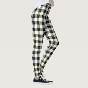 Leggings arrière - plan do-it-yourself - Tartan blanc noir