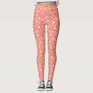 Leggings Arrière - plan Motif Flower Seamless