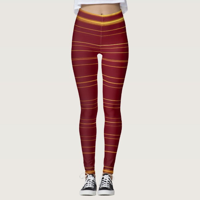 Leggings "Arsenal de vin rouge : Précision de fabrication e (Devant)
