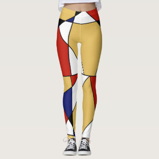 LEGGINGS ART ABSTRAIT DE MONDRIAN DE STIJL