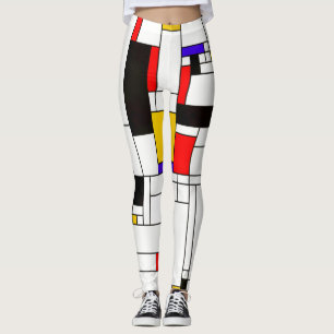 Leggings Art abstrait de style de Mondrian