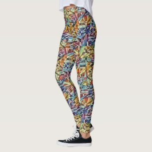 Leggings Art Abstrait géométrique