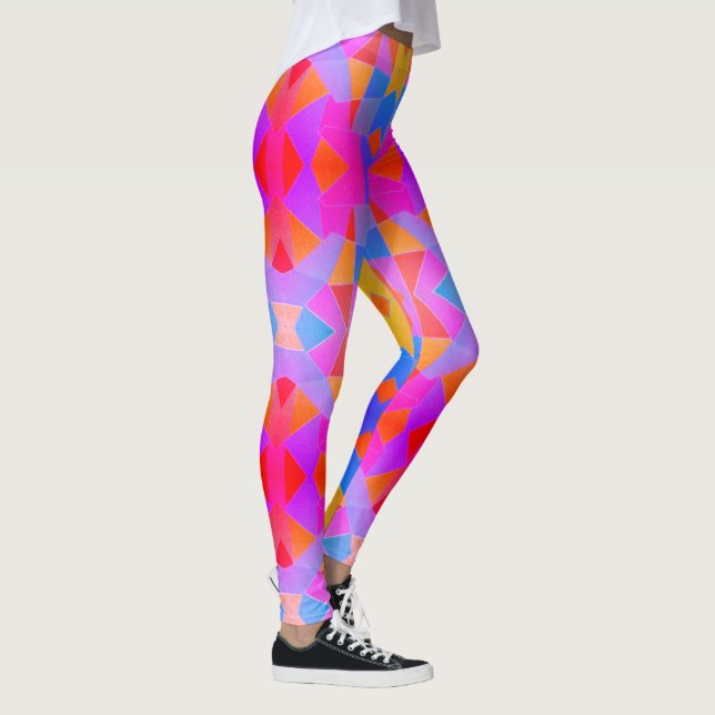 Leggings Art Abstrait Multicolore (Droite)
