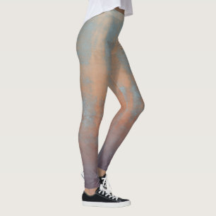Leggings Art Abstrait Rustique Blue Rust Nr67