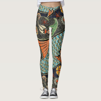 Leggings Art de la mosaïque de poissons