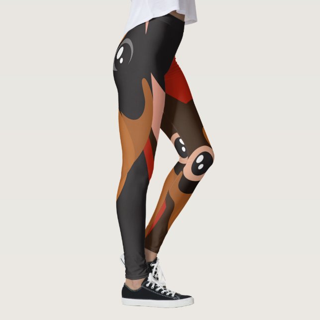 Leggings ART de POP du Pinscher miniature (Pin de minute) (Droite)