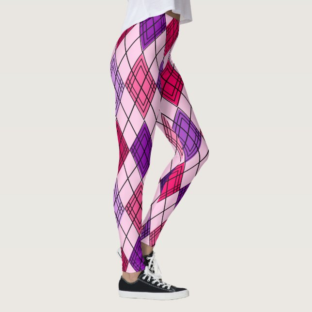 Leggings Art Deco Argyle (Droite)