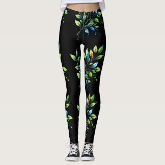 Leggings Art des feuilles